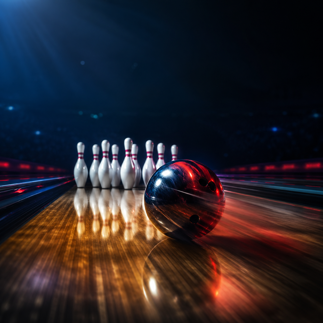 BowlScore in actie — bowler raakt strike